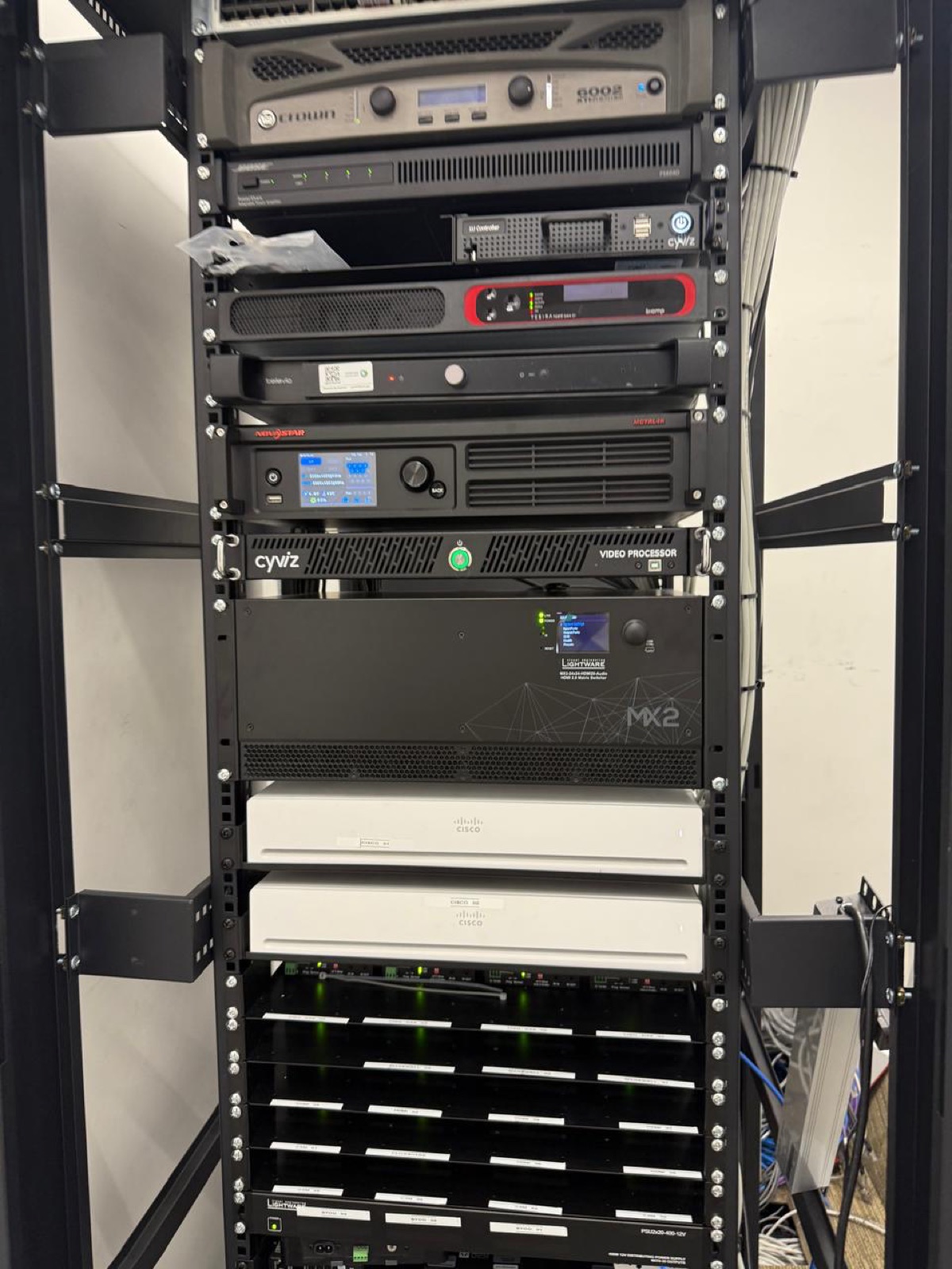 Hall control rack