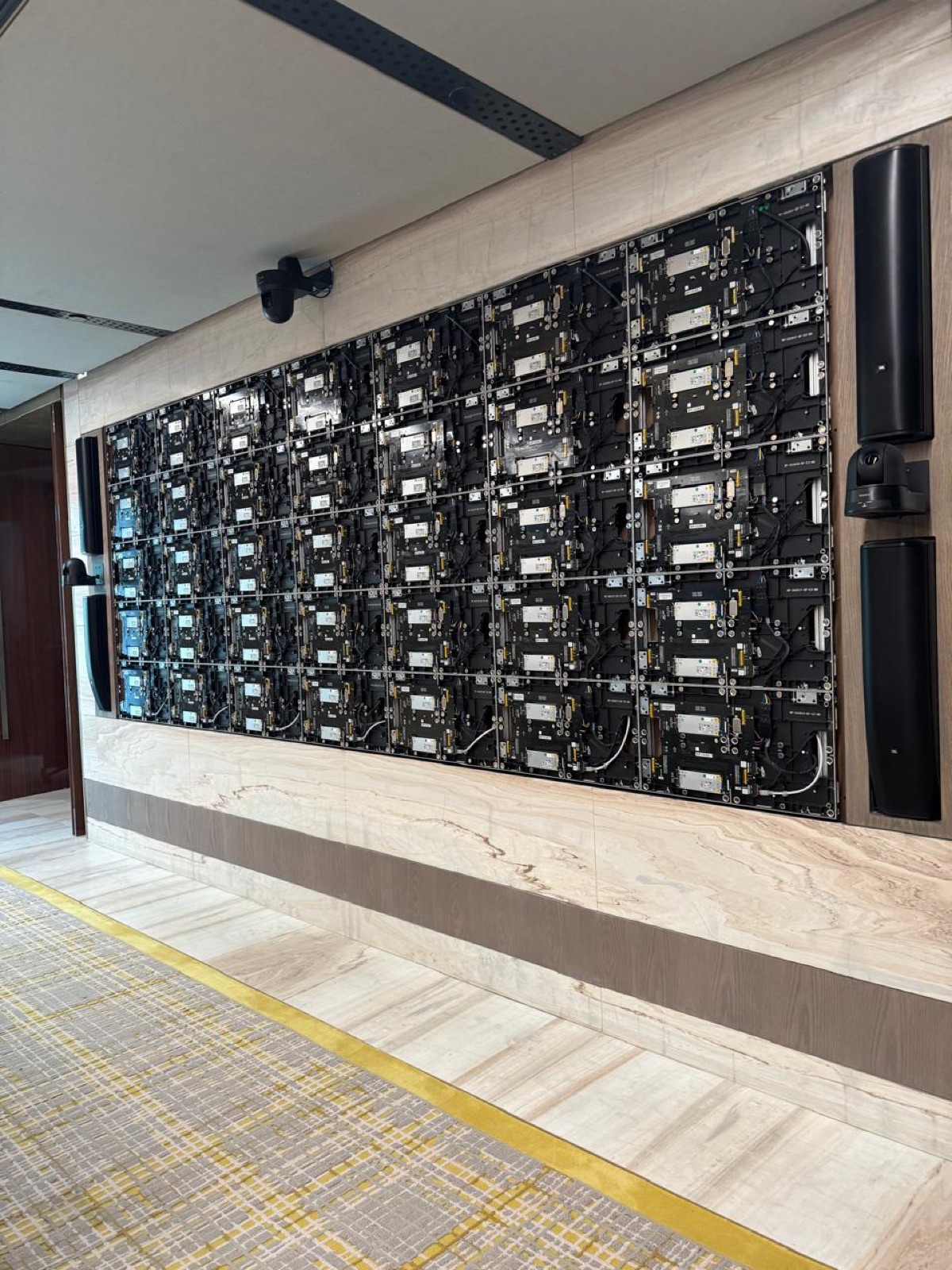 Equipment cabinets on site