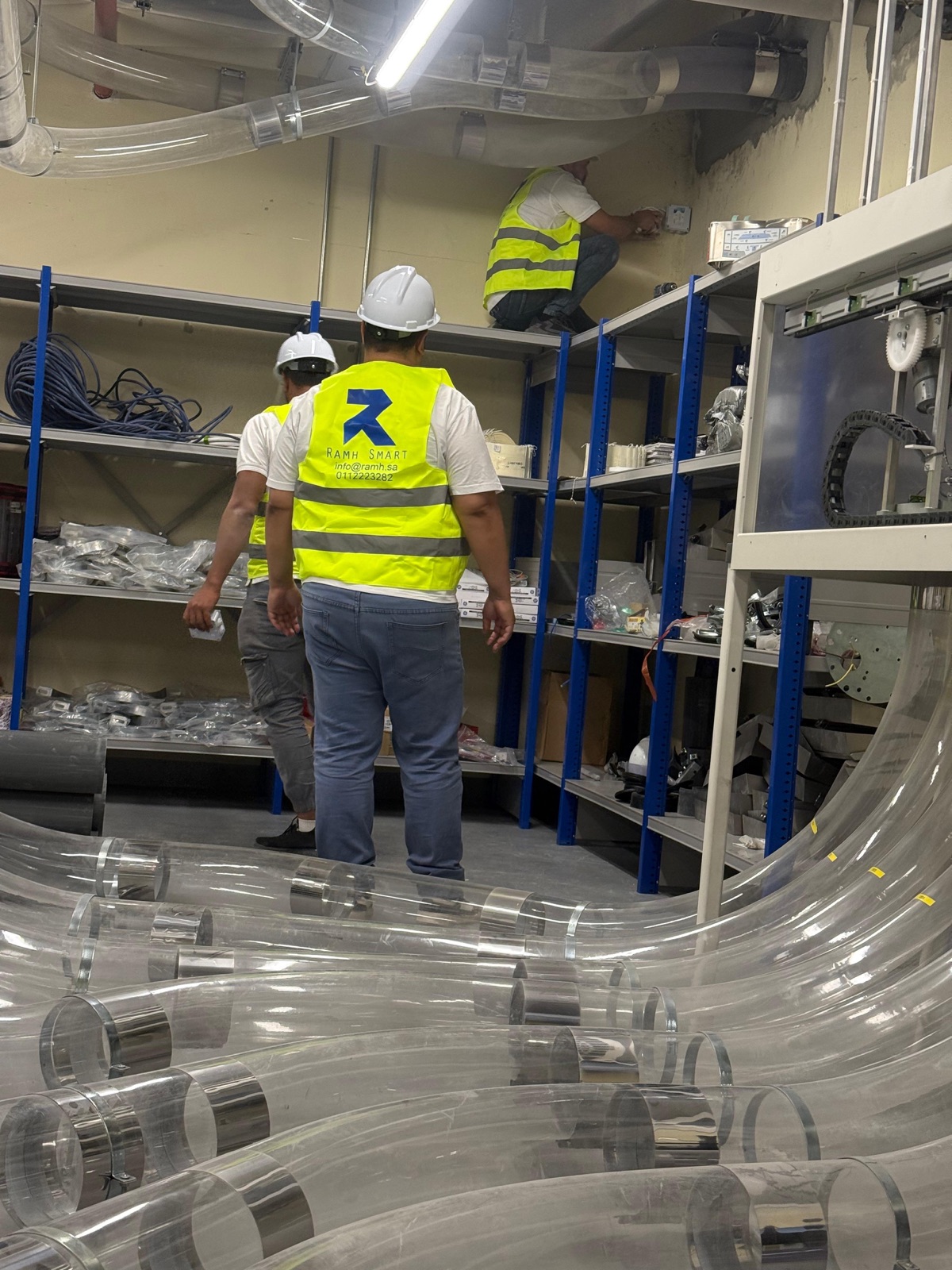 Works inside client warehouses